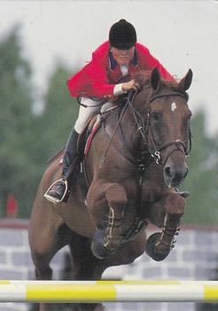 1995 Collect-A-Card Equestrian #28 Leslie Burr Lenehan / Lenny Front